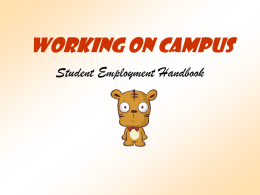 Working On Campus