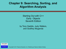 PowerPoint Slides for Starting Out with C++ Early Objects