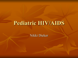 Pediatric HIV/AIDS - Oklahoma State University–Stillwater