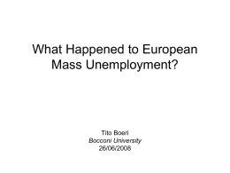 The disappearance of European Unemployment