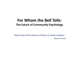 For Whom the Bell Tolls: The unknown future of Community