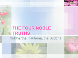 Buddhist Ethics - NCC Courses: Dr. Sarah B. Fowler