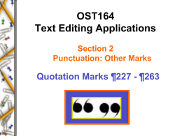 OST164 Text Editing Applications