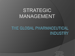 The global pharmaceutical industry