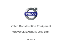 Volvo CE Masters Presentation