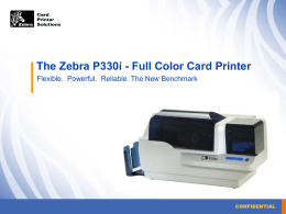 The Zebra P330i - Full Color Card Printer