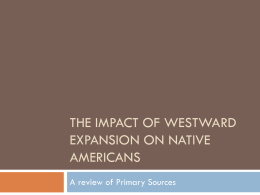The Impact of Westward Expansion on Native Americans