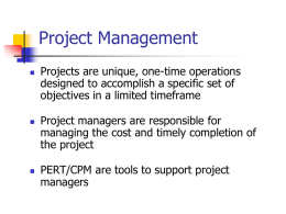 project management - Loyola Marymount University