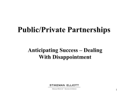 Public/Private Partnership