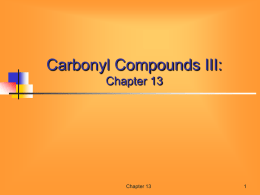 Chapter 11: Reactions at an sp3 Hybridized Carbon III