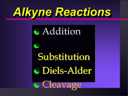 Alkyne Reactions