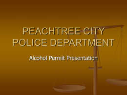 PEACHTREE CITY POLICE DEPARTMENT