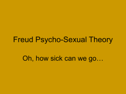 Freud Psycho-Sexual Theory