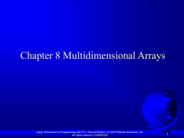 Chapter 5 Arrays - Southern University