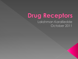 Drug Receptors - University of Peradeniya