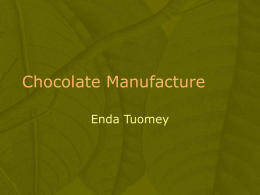 Chocolate Manufacture - Abu Dhabi Men's College