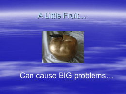 A Little Fruit…