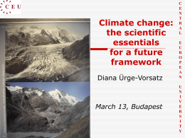 Climate change: evidence from natural sciences and