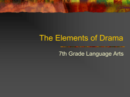 The Elements of Drama - Argyle ISD / Overview