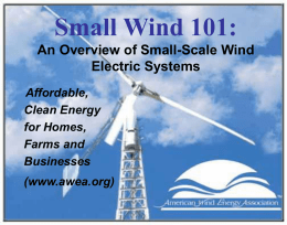 Small Wind 101