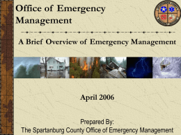 Are You Prepared? - Office of Emergency Management