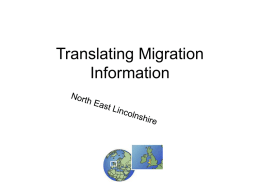 Translating Migration Information