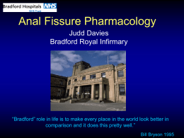 Anal Fissure Pharmacology