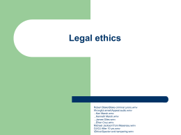 Legal ethics