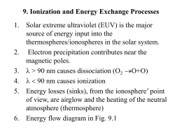9. Ionization and Energy Exchange Processes