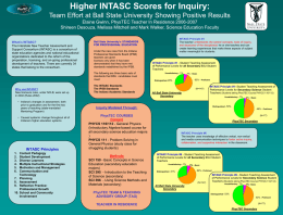 Increased INTASC Scores: Team Effort at Ball State