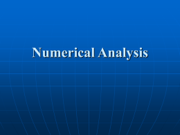 Numerical Analysis