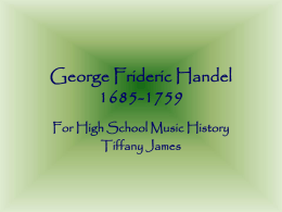 George Frideric Handel 1685-1759