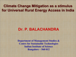 Climate Change and Energy Access