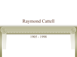 Raymond Cattell - PSYC DWEEB - New Page