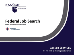 Federal Job Search