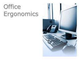 Office Ergonomics - Department of Administration | Home
