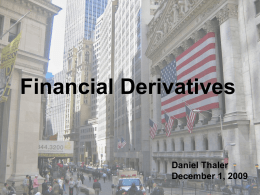Financial Derivatives - William & Mary Mathematics