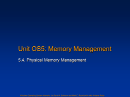 Unit OS5: Windows Memory Management Internals