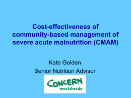 Cost-effectiveness of community-based management of severe