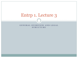 Entrp 1. Lecture 3