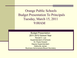 OBOE - Orange Public School District