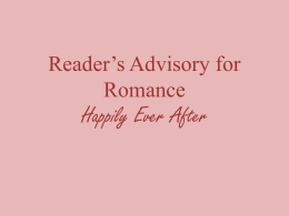Reader’s Advisory for Romance Happily Ever After