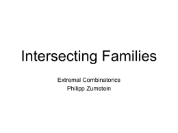 Intersecting Families