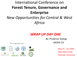 International Conference on Forest Tenure, Governance and