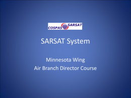 SARSAT System - Minnesota Wing Civil Air Patrol