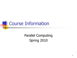 Lecture 1: Overview - City University of New York