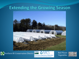 The “Typical” Rhode Island Growing Season