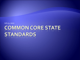 Common Core State Standards