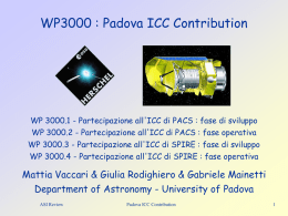 Padova ICC Contributions