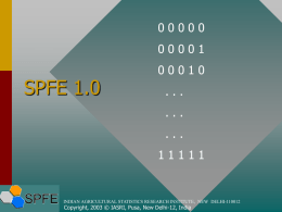 SPFE 1.0 - Indian Agricultural Statistics Research Institute